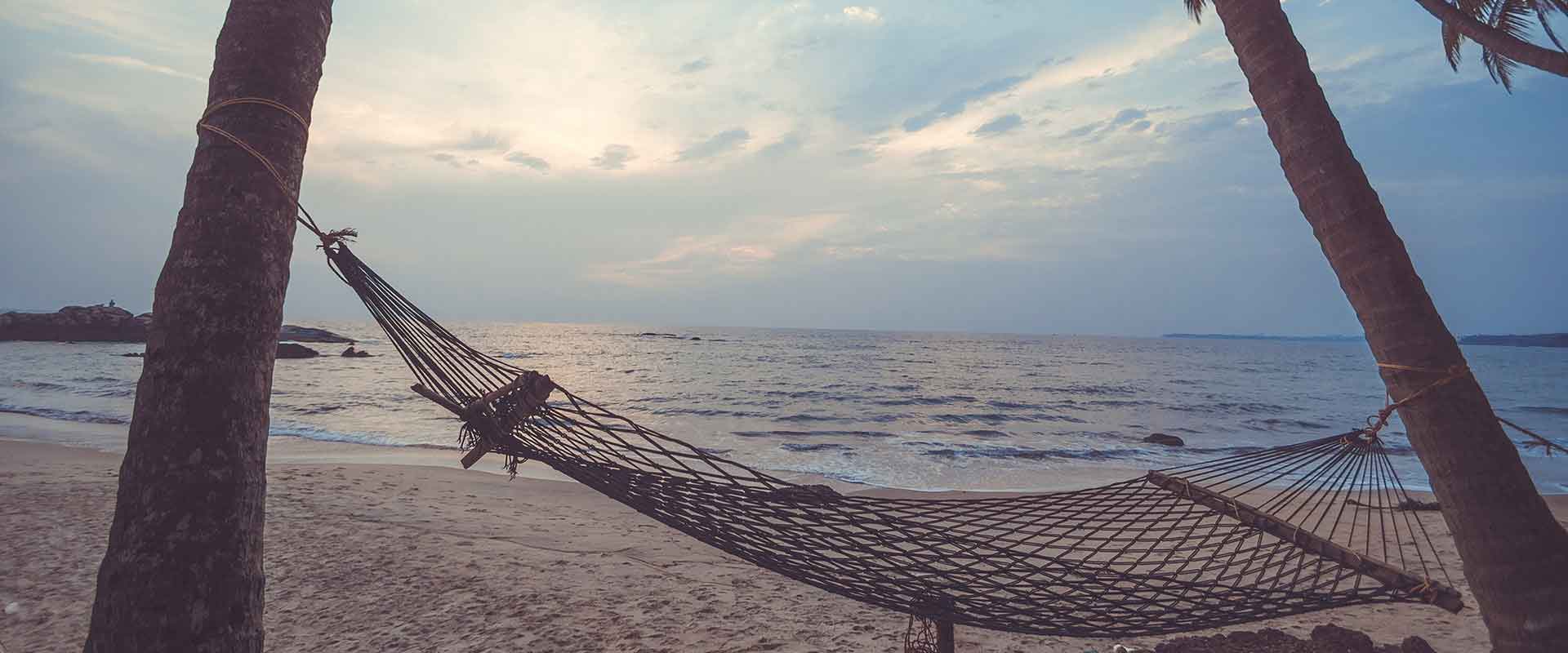 hammock at the retreat in India