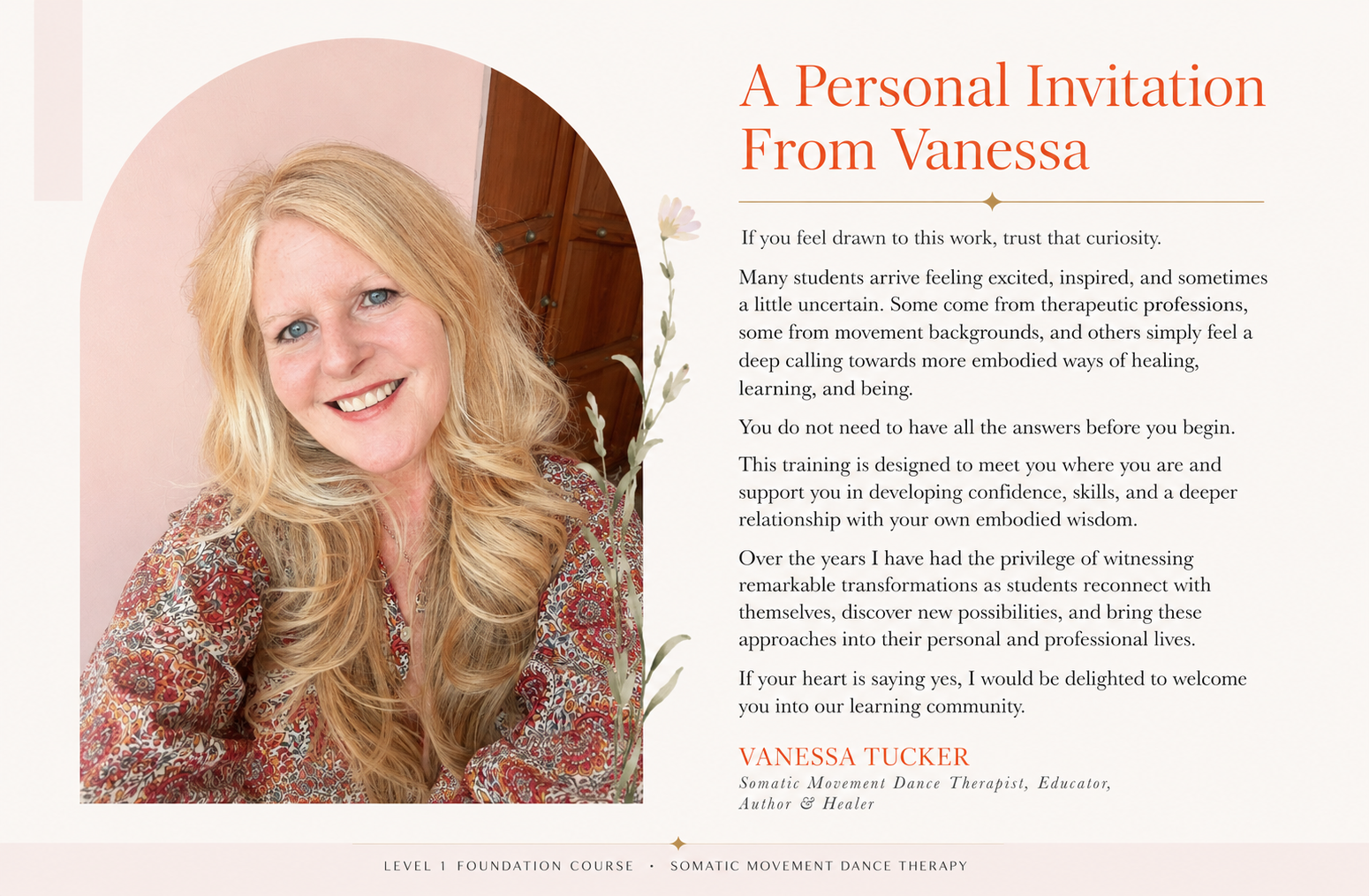 vanessa tucker somatic movement dance therapy training teacher